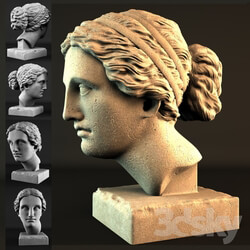 Aphrodite Head Sculpture 