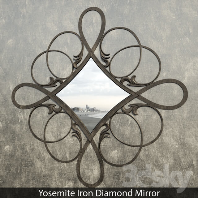 Yosemite Iron Diamond Mirror