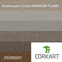 OM CORKART cork flooring NARROW PLANK collection 3D Models 3DSKY 