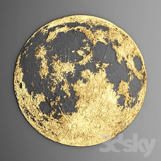 Other decorative objects Decor for wall. Panel. Moon.