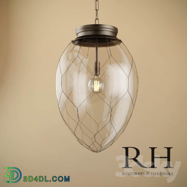 COLLINS PENDANT amp GLASS BANQUE PENDANT Pendant light 3D Models