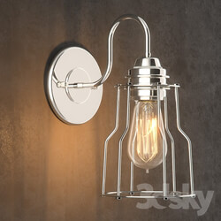 RH INDUSTRIAL FILAMENT SCONCE POLISHED NICKEL 