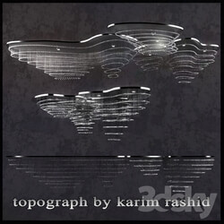 The topograph chandelier by Karim Rashid 