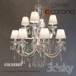COLOSSEO chandelier 80314 8 4 CLEMENTINA Chrome 