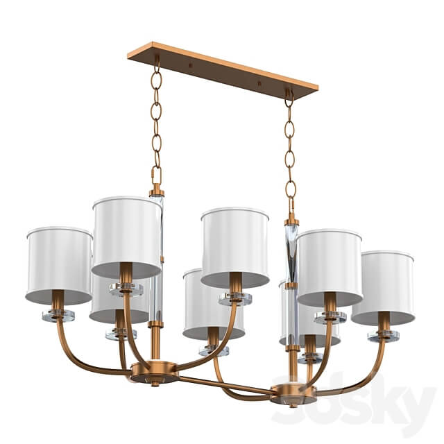 386017508 Chandelier CHIARO Palermo Pendant light 3D Models 3DSKY