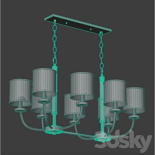 386017508 Chandelier CHIARO Palermo Pendant light 3D Models 3DSKY