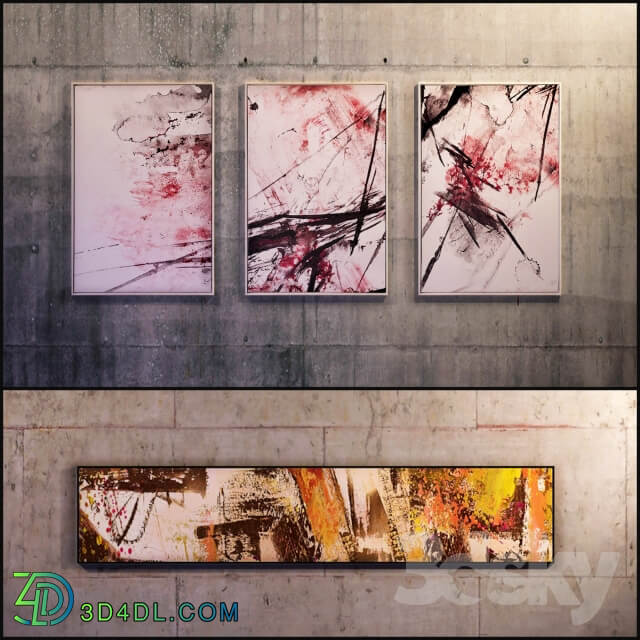 The picture in the frame 12 Pieces Collection 10 Abstract