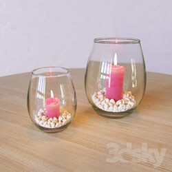 Candles in a vase 