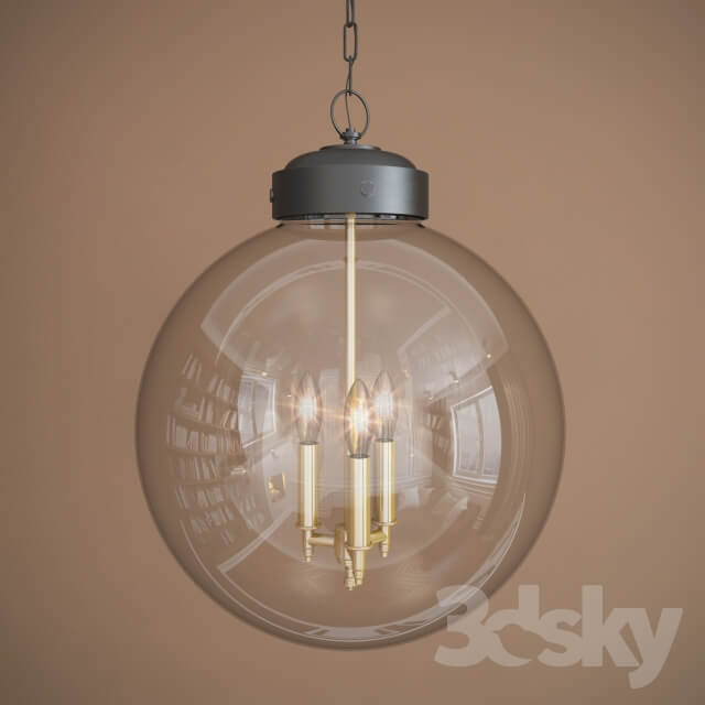 Hampton Lighting Glass Sphere Chandelier