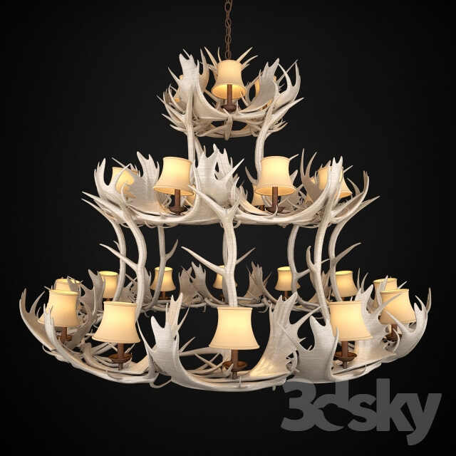 Deer Horn Chandelier