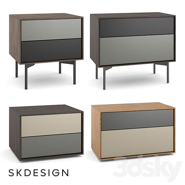 Bedside table Borge Sideboard Chest of drawer 3D Models 3DSKY