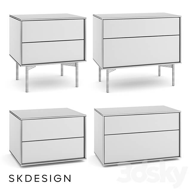 Bedside table Borge Sideboard Chest of drawer 3D Models 3DSKY