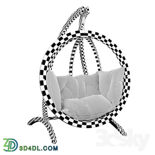 Hanging rocking chair
