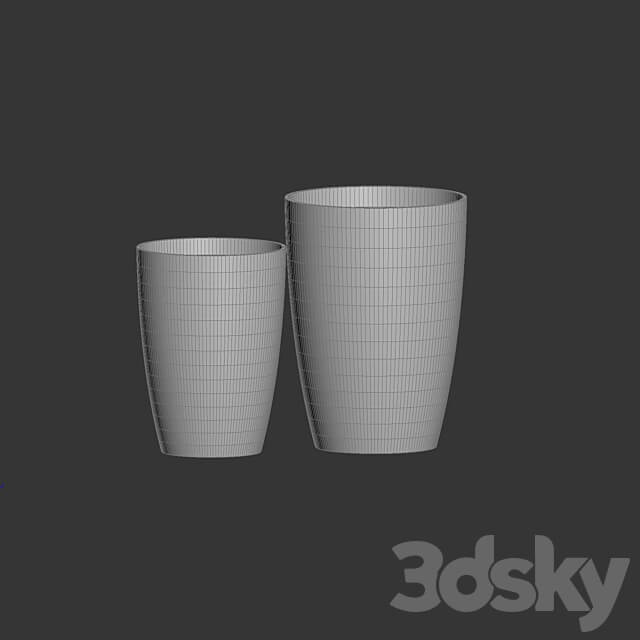 CONCRETIKA planter collection VERANDA surface OM 3D Models 3DSKY