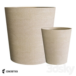 Concretika Collection of Planters Crater Xl Surface Om 3D Models 3DSKY 