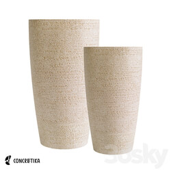 CONCRETIKA collection of planters CONUS surface OM 3D Models 3DSKY 