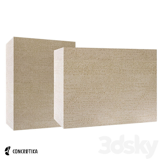 CONCRETIKA DEVIDER surface collection planter OM 3D Models 3DSKY