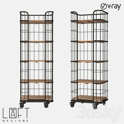 Shelving unit LoftDesigne 500 model 3D Models 3DSKY 