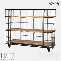 Shelving unit LoftDesigne 499 model 3D Models 3DSKY 