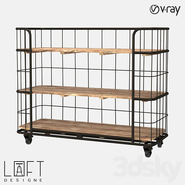 Shelving unit LoftDesigne 499 model 3D Models 3DSKY