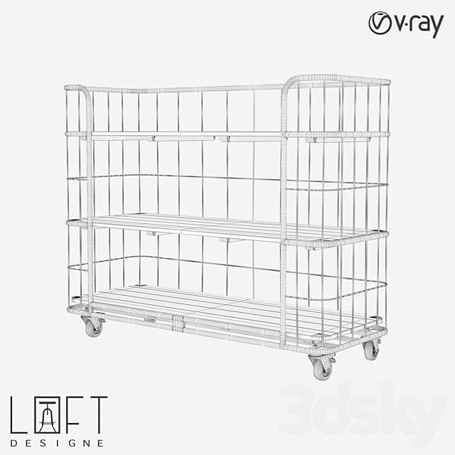 Shelving unit LoftDesigne 499 model 3D Models 3DSKY