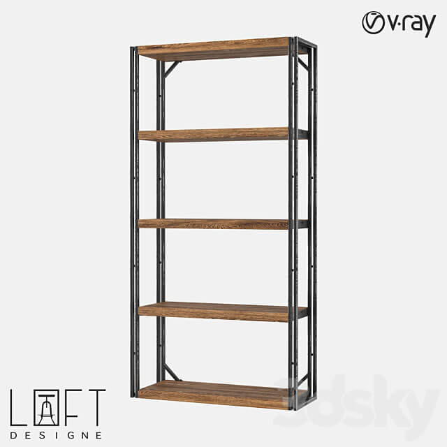 Shelving unit LoftDesigne 510 model 3D Models 3DSKY