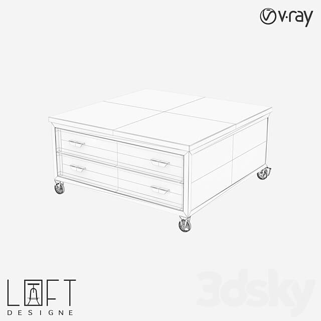 Coffee table LoftDesigne 6606 model 3D Models 3DSKY