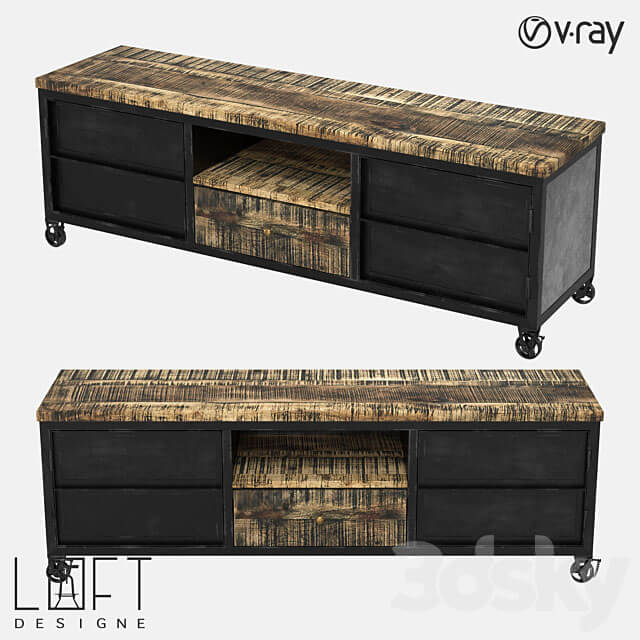 Chest of drawers LoftDesigne 7016 model Sideboard Chest of drawer 3D Models 3DSKY