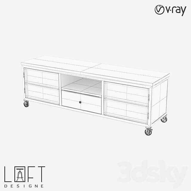 Chest of drawers LoftDesigne 7016 model Sideboard Chest of drawer 3D Models 3DSKY
