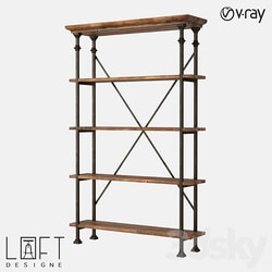 Shelving unit LoftDesigne 7091 model 3D Models 3DSKY 