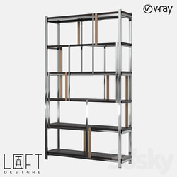 Shelving unit LoftDesigne 7140 model 3D Models 3DSKY 