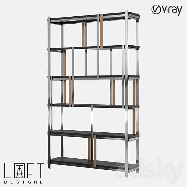 Shelving unit LoftDesigne 7140 model 3D Models 3DSKY