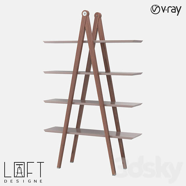 Shelving unit LoftDesigne 7143 model 3D Models 3DSKY