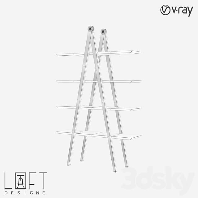 Shelving unit LoftDesigne 7143 model 3D Models 3DSKY