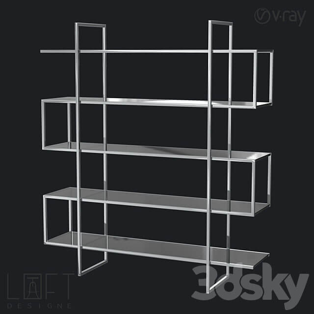 Shelving unit LoftDesigne 7394 model 3D Models 3DSKY