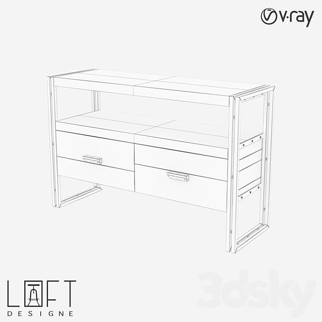 Console LoftDesigne 10815 model 3D Models 3DSKY