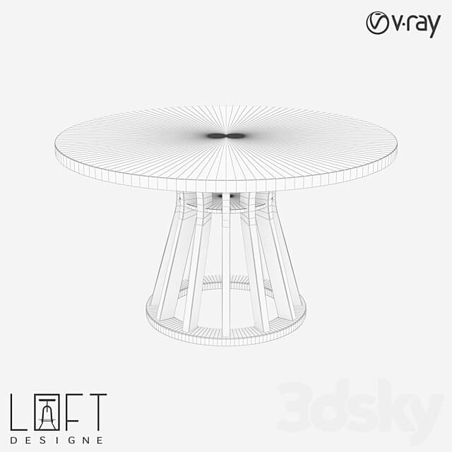 LoftDesigne 60433 model table 3D Models 3DSKY