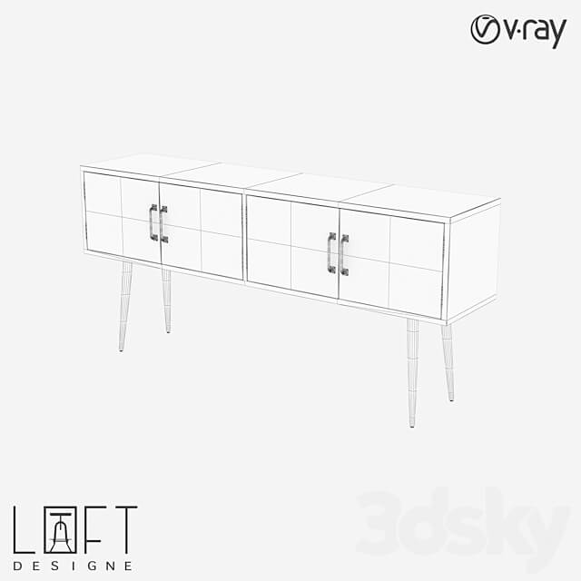 Chest of drawers LoftDesigne 80303 model Sideboard Chest of drawer 3D Models 3DSKY