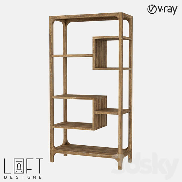 Shelving unit LoftDesigne 80307 model 3D Models 3DSKY