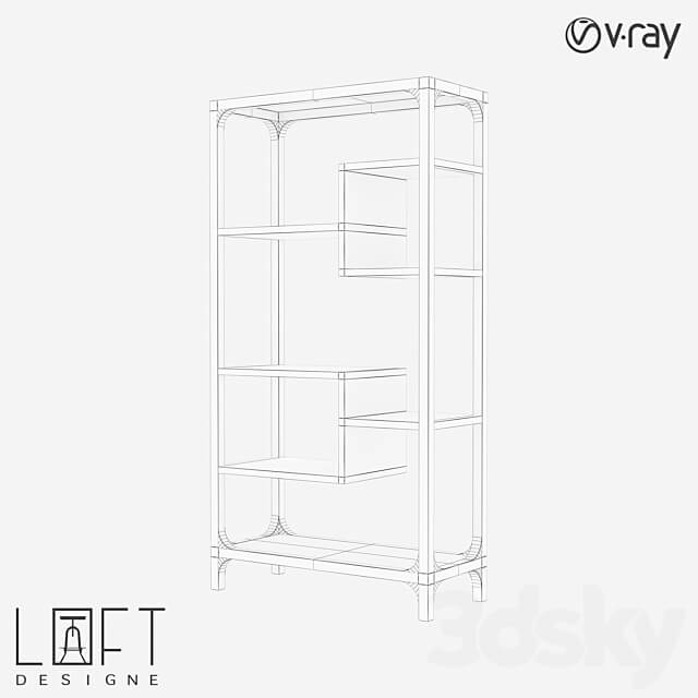 Shelving unit LoftDesigne 80307 model 3D Models 3DSKY