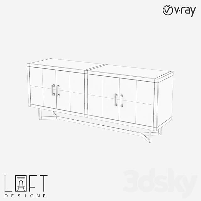 Chest of drawers LoftDesigne 80315 model Sideboard Chest of drawer 3D Models 3DSKY