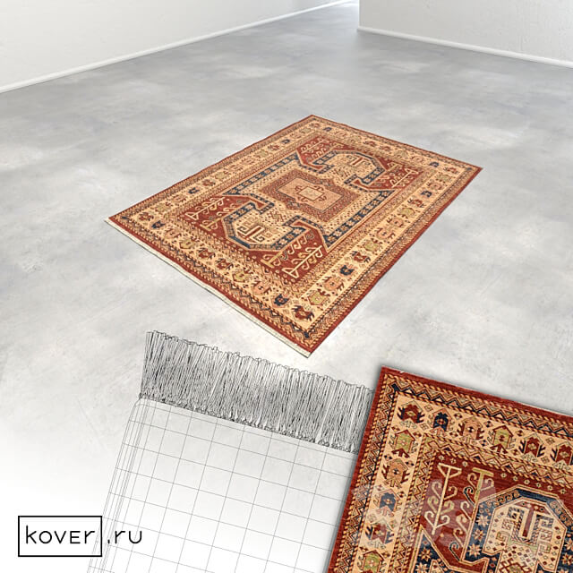 Carpet KAZAK CLASSIC RED IVR Art de Vivre Kover.ru 3D Models 3DSKY