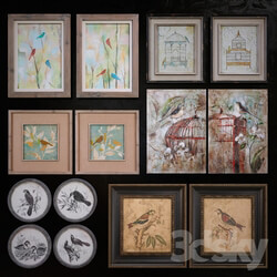 Uttermost birds pictures set 