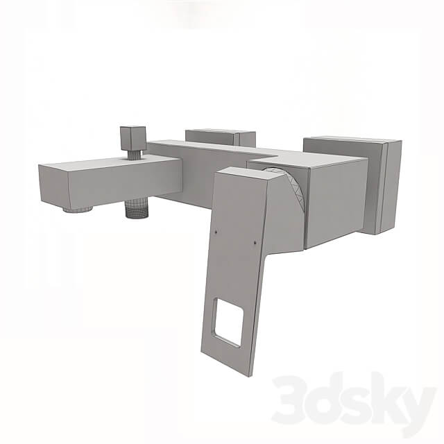 OM Eurocube Single lever bath mixer 3D Models 3DSKY