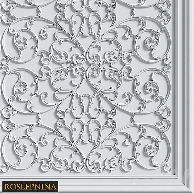 Ceiling composition GR 6007R from RosLepnina 3D Models 3DSKY