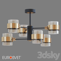 OM Ceiling chandelier in loft style Eurosvet 70127 6 Arcada Pendant light 3D Models 3DSKY 