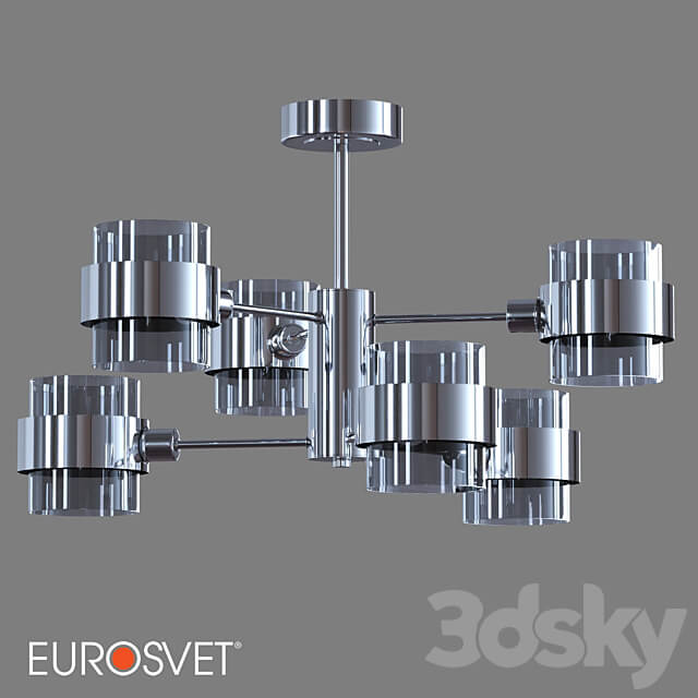 OM Ceiling chandelier in loft style Eurosvet 70127 6 Arcada Pendant light 3D Models 3DSKY