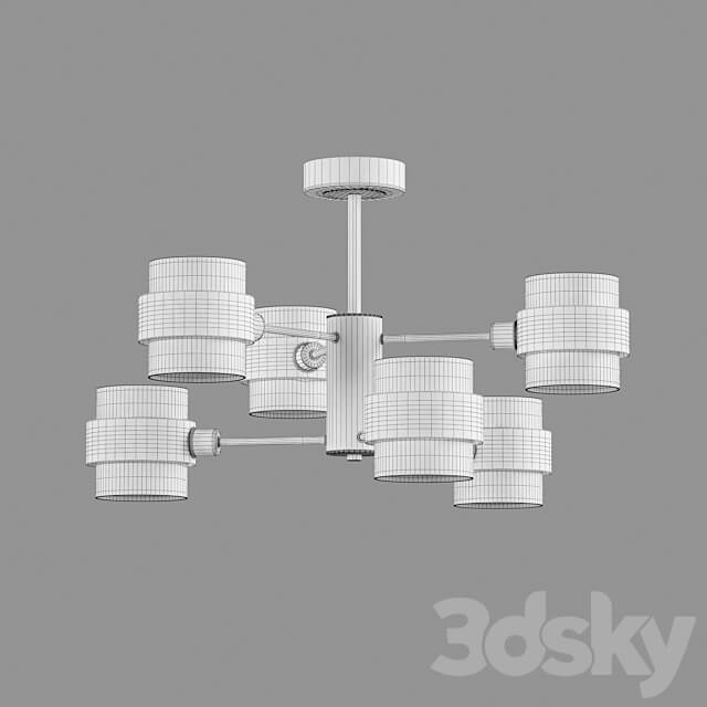 OM Ceiling chandelier in loft style Eurosvet 70127 6 Arcada Pendant light 3D Models 3DSKY