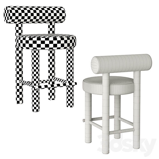  OM Counter Chair Gropius CS2 3D Models 3DSKY