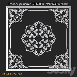 Ceiling composition GR 6008R from RosLepnina 3D Models 3DSKY 